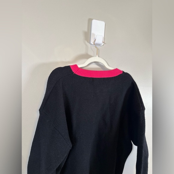 Cider • NWT Graphic Print Pink‎ and Black Sweater 1X Oversized Casual Pop Art - Picture 8 of 9